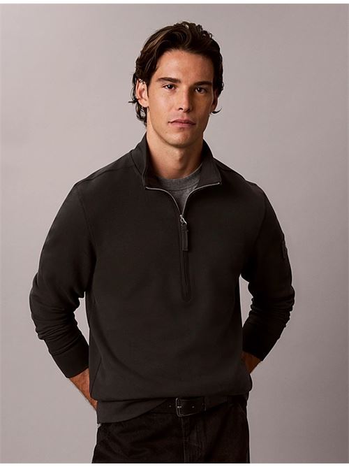 ls eu 350terry badge qtr zip CALVIN KLEIN JEANS | LV04RJ203G8MN